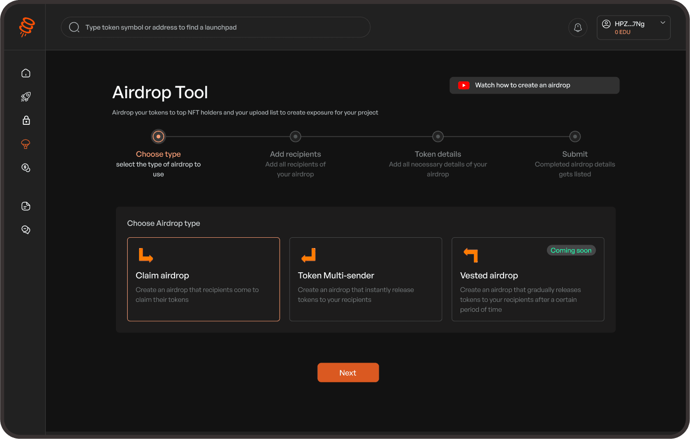 Launchpad - Airdrop