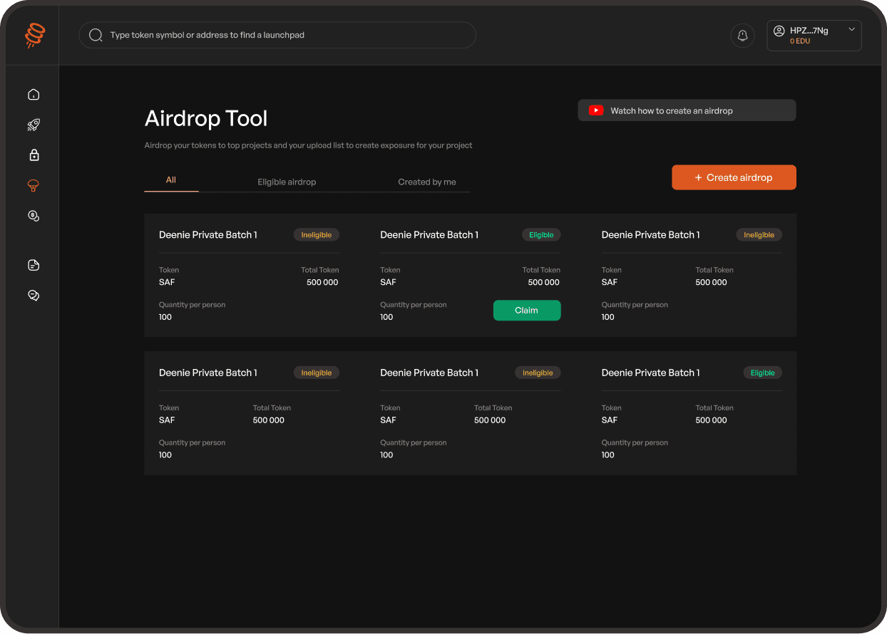 Launchpad - Airdrop
